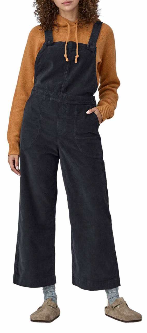 パタゴニア レディース カジュアルパンツ ボトムス Patagonia Women's Stand Up® Cropped Corduroy Overalls Pitch Blue