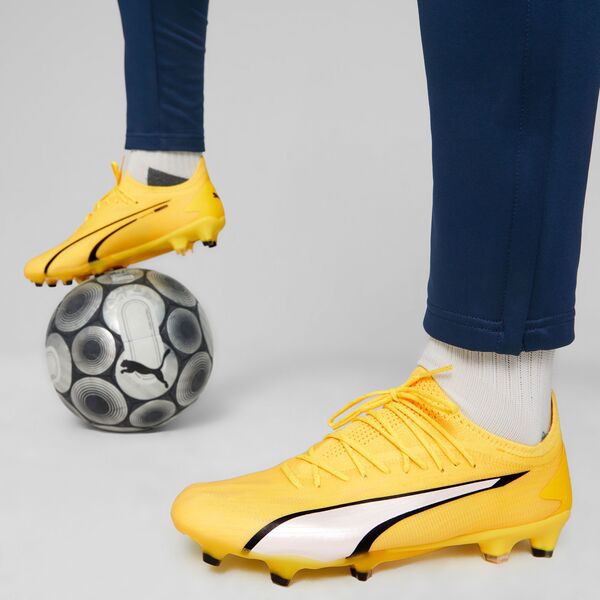 プーマ メンズ スニーカー シューズ PUMA Ultra Ultimate FG Soccer Cleats Yellow/White