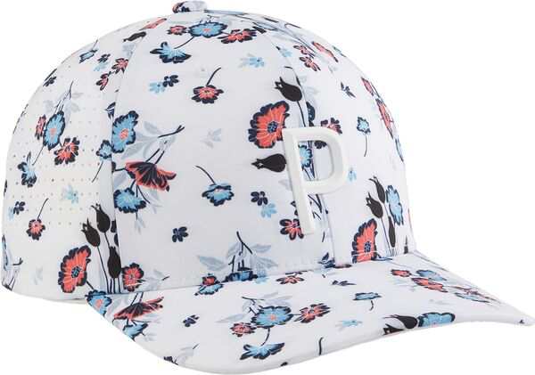 プーマ メンズ 帽子 アクセサリー Puma Men's Heirloom Tech Golf Cap White Glow