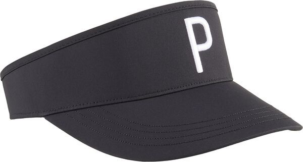 プーマ メンズ 帽子 アクセサリー Puma Men's Tech P Adjustable Golf Visor Puma Black