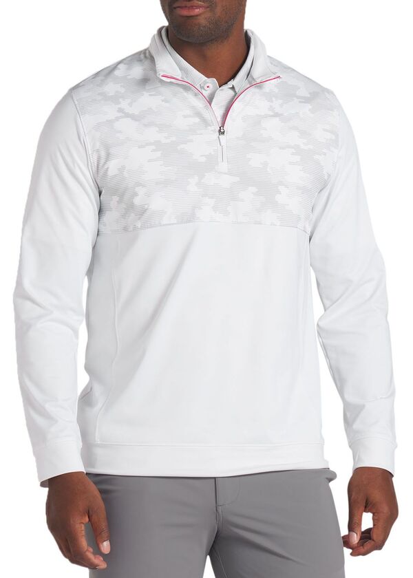 プーマ メンズ ジャケット・ブルゾン アウター PUMA Men's Volition Camo Cover 1/4 Zip Golf Pullover White Glowの通販は