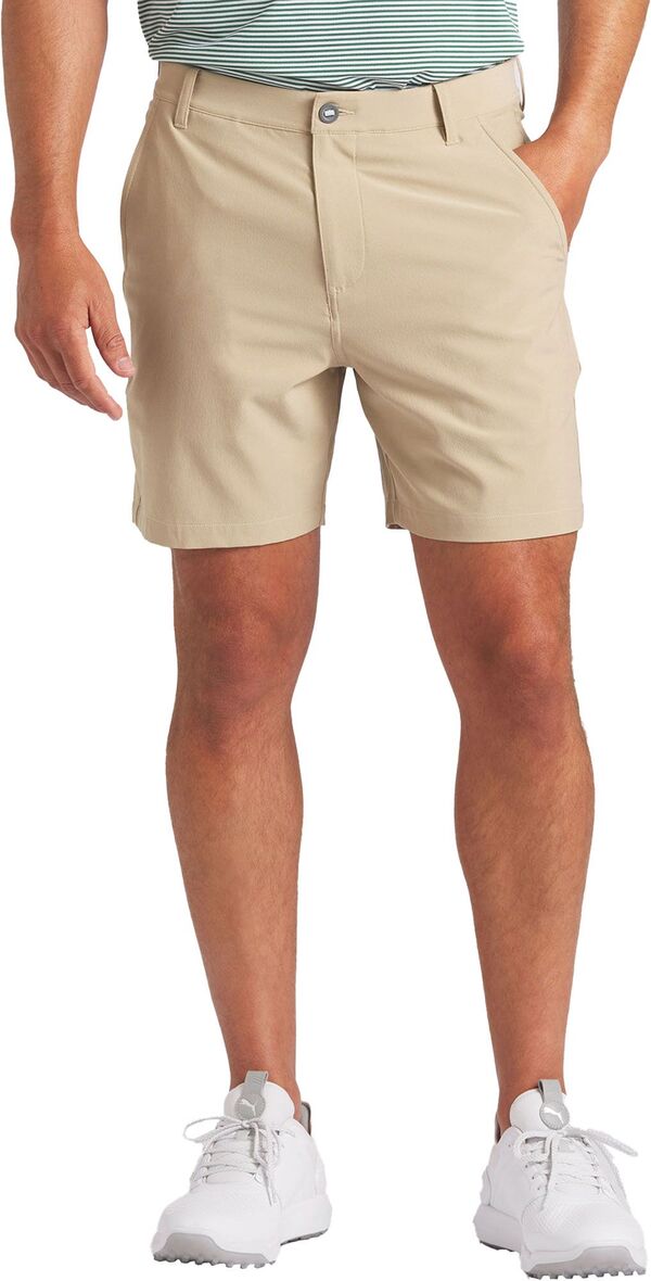 プーマ メンズ ハーフパンツ・ショーツ ボトムス PUMA Men's 101 Solid 7” Golf Shorts Prairie Tanの通販は