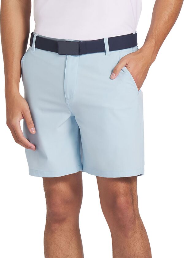 プーマ メンズ ハーフパンツ・ショーツ ボトムス PUMA Men's 101 Solid Golf Shorts Silver Skyの通販はショートパンツ