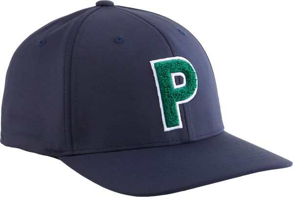 プーマ メンズ 帽子 アクセサリー Puma Men's Chenille P Golf Cap Deep Navy/Vineの通販は
