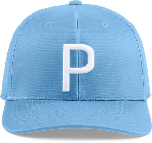 プーマ メンズ 帽子 アクセサリー PUMA Men's P Golf Hat Blue/White