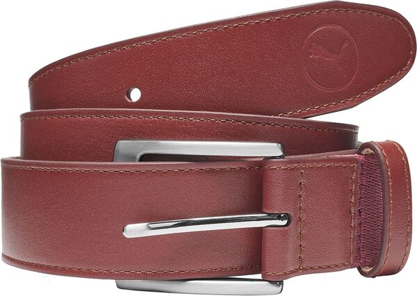 プーマ メンズ ベルト アクセサリー Puma Men's Leather Golf Belt Friar Brown