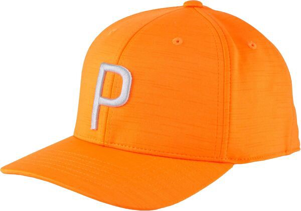 プーマ メンズ 帽子 アクセサリー PUMA Men's P Golf Hat Orange/Grey