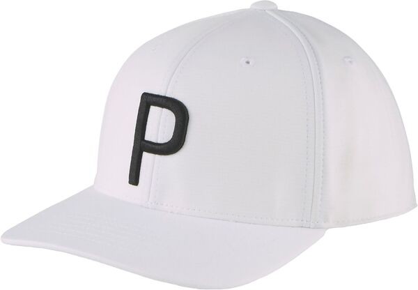 プーマ メンズ 帽子 アクセサリー PUMA Men's P Golf Hat White/Black