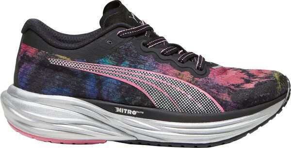 プーマ レディース スニーカー シューズ PUMA Women's Deviate Nitro 2 Running Shoes Black/Red/Yellow