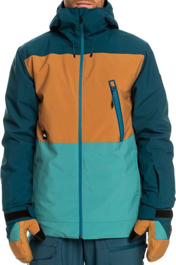 クイックシルバー メンズ ジャケット・ブルゾン アウター Quiksilver Men's Sycamore Snow Jacket Majolica Blue