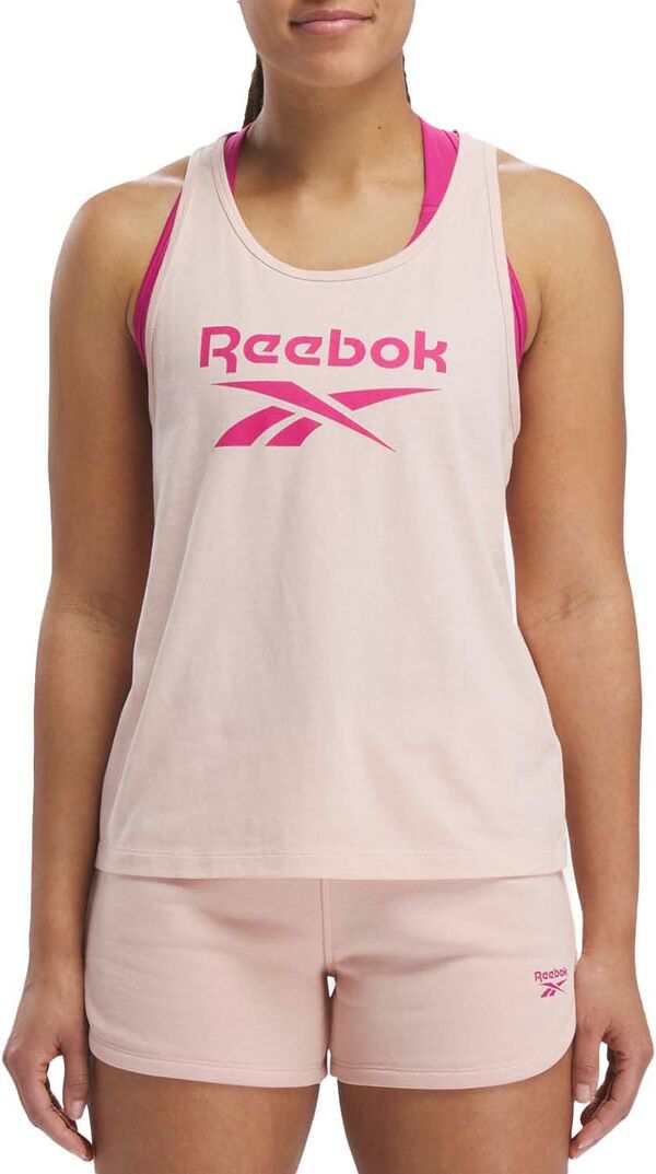 リーボック レディース タンクトップ トップス Reebok Women's Identity Big Logo Tank Top Pink