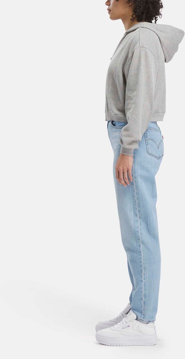 リーボック レディース パーカー・スウェット アウター Reebok Women's RIE Waffle Full-Zip Hoodie Greyの通販は