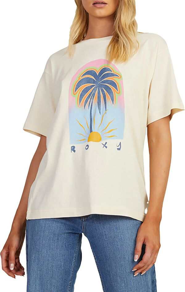 ロキシー レディース Tシャツ トップス Roxy Women's To The Sun Short Sleeve T-Shirt Natural