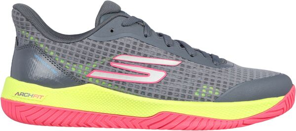 スケッチャーズ レディース スニーカー シューズ Skechers Women's Viper Court Pro Pickleball Shoes Grey/Pinkの通販は