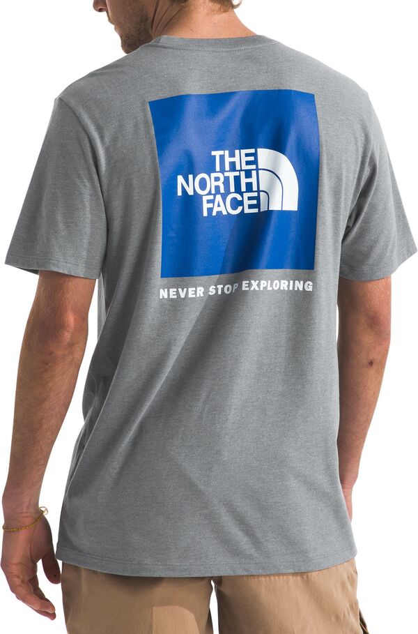 ノースフェイス メンズ Tシャツ トップス The North Face Men's S/S Box NSE Graphic Tee Tnf Med Gry Hthr/Tnf Blueの通販は