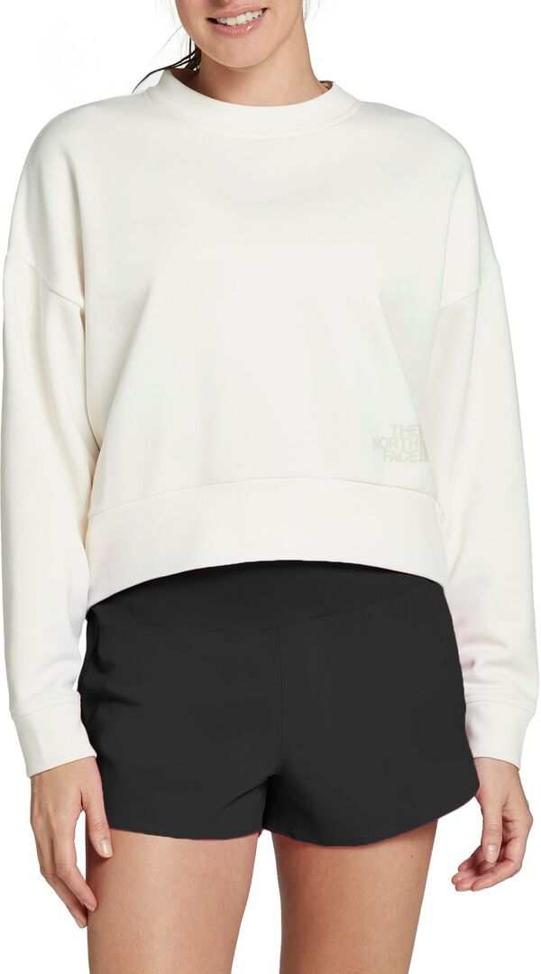 ノースフェイス レディース シャツ トップス The North Face Women's Horizon Performance Fleece Crew Sweatshirt Gardenia White