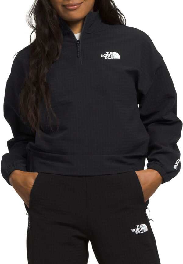 ノースフェイス レディース シャツ トップス The North Face Women's Tekware Grid 1/4 Zip Jacket TNF Black