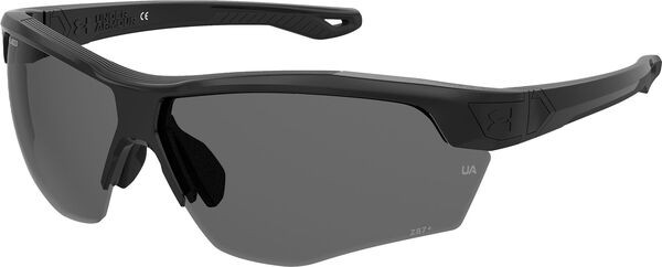 アンダーアーマー メンズ サングラス・アイウェア アクセサリー Under Armour Yard Dual Polarized Sunglasses Shiny Black/Gray