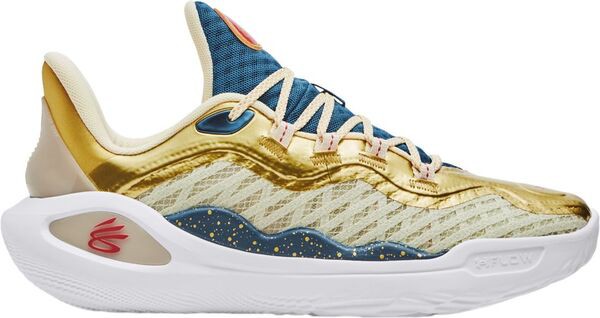 アンダーアーマー レディース スニーカー シューズ Under Armour Curry 11 Basketball Shoes Gold/Navy