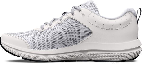 アンダーアーマー メンズ スニーカー シューズ Under Armour Men's Charged Assert 10 Running Shoes White/Black ミドルカット
