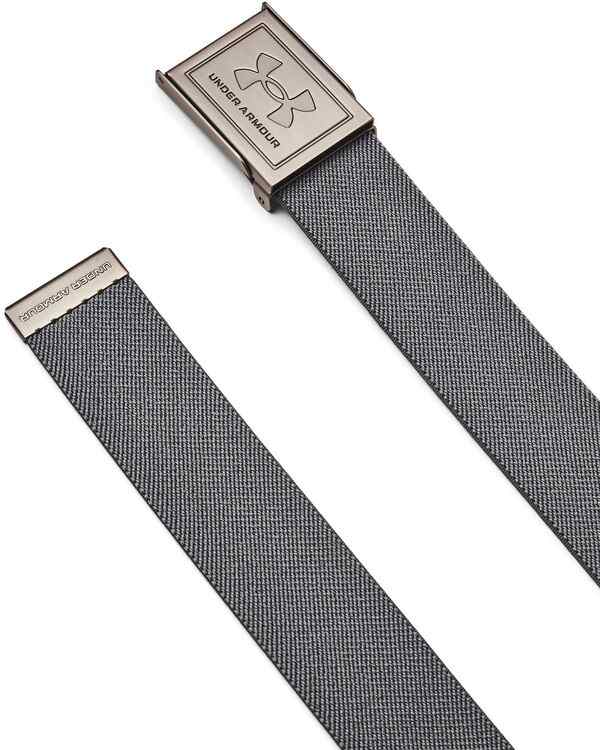 アンダーアーマー メンズ ベルト アクセサリー Under Armour Men's Stretch Webbing Golf Belt Gray