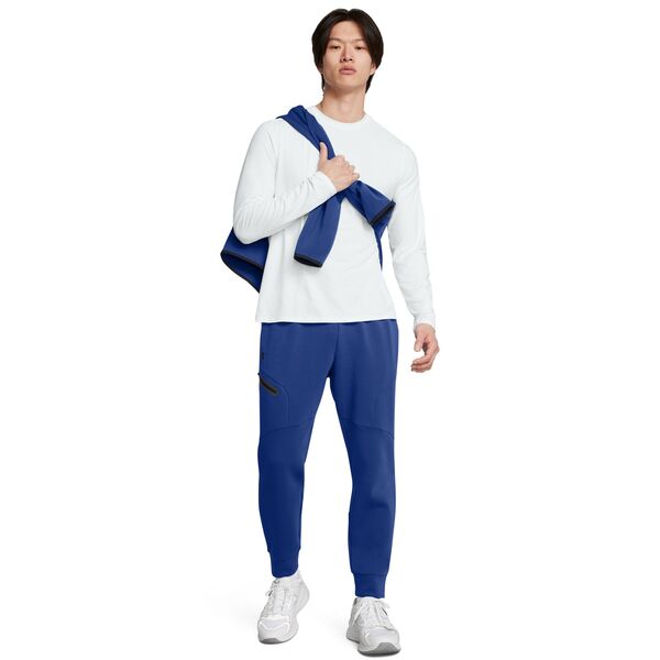 アンダーアーマー メンズ カジュアルパンツ ボトムス Under Armour Men's Unstoppable Fleece Joggers Tech Blue/Blackの通販は