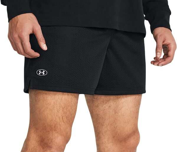 アンダーアーマー メンズ ハーフパンツ・ショーツ ボトムス Under Armour Men's Icon Mesh Shorts Black/White