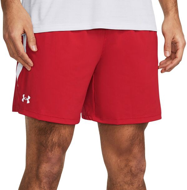 アンダーアーマー メンズ ハーフパンツ・ショーツ ボトムス Under Armour Men's Tech Vent 6'' Shorts Red/White/White