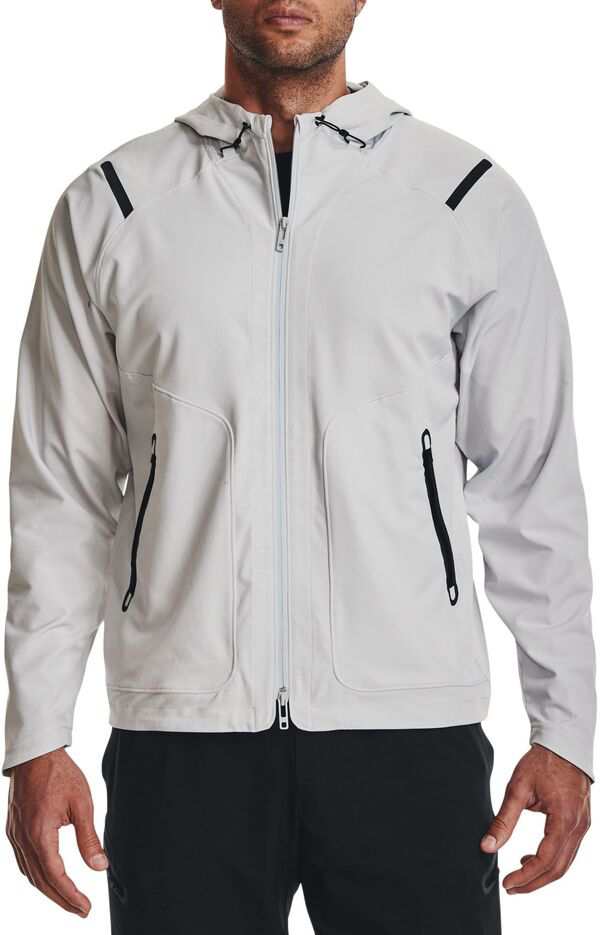 アンダーアーマー メンズ ジャケット・ブルゾン アウター Under Armour Men's Unstoppable Jacket Halo Grayの通販は