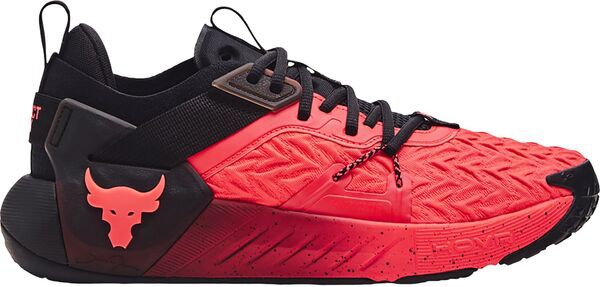 アンダーアーマー メンズ スニーカー シューズ Under Armour Men's Project Rock 6 Training Shoes Black/Phoenix Fire