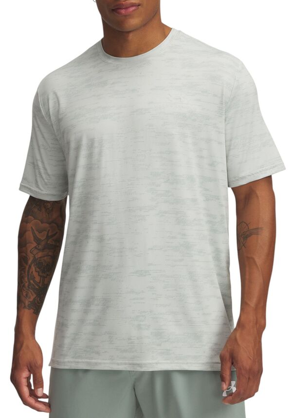 アンダーアーマー メンズ Tシャツ トップス Under Armour Men's Vanish Energy Printed Short Sleeve T-Shirt White/Gry Mist/Distant Grの通販は