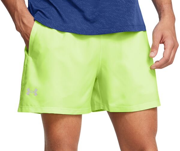 アンダーアーマー メンズ ハーフパンツ・ショーツ ボトムス Under Armour Men's Launch 5'' Shorts Morph Green/Morph Greenの通販は