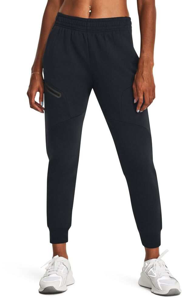 アンダーアーマー レディース カジュアルパンツ ボトムス Under Armour Women's Unstoppable Fleece Joggers Black