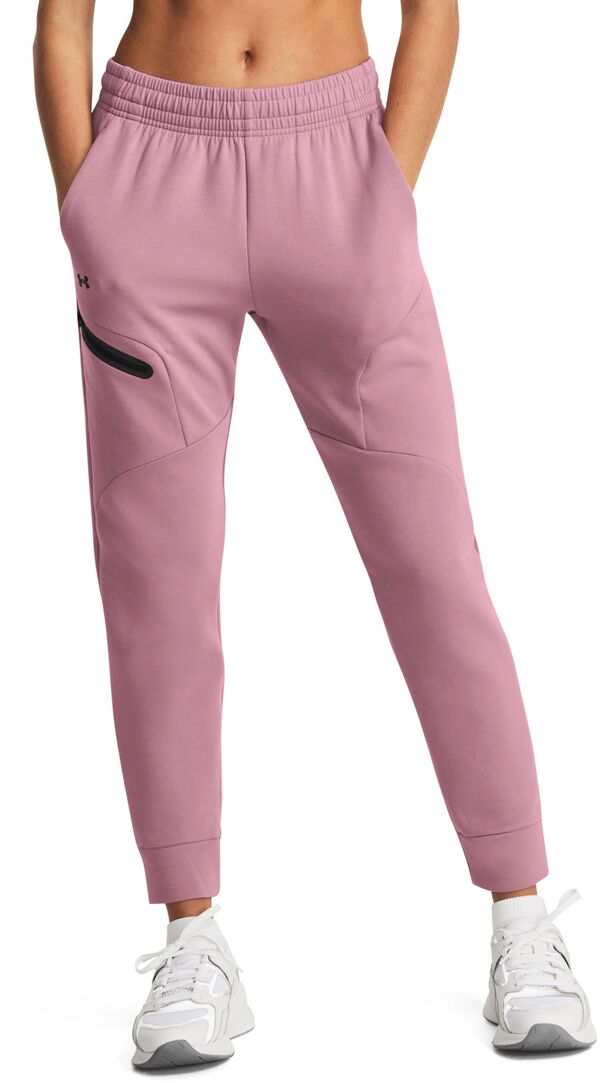 アンダーアーマー レディース カジュアルパンツ ボトムス Under Armour Women's Unstoppable Fleece Joggers Pink Elixir