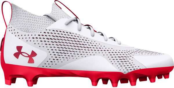 アンダーアーマー レディース スニーカー シューズ Under Armour Women's Glory 2 Mid MC Lacrosse Cleats White/Red