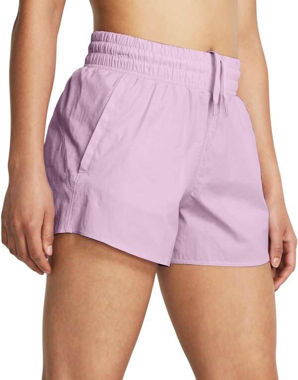 アンダーアーマー レディース ハーフパンツ・ショーツ ボトムス Under Armour Women's Flex Woven 3 Crinkle Shorts Purple Ace