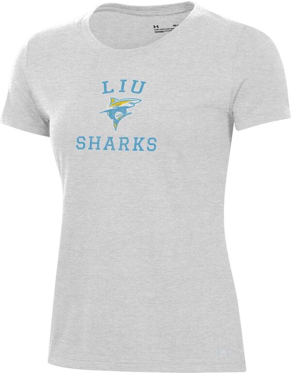 アンダーアーマー レディース Tシャツ トップス Under Armour Women's LIU Sharks Silver Heather Pennant T-Shirt 10,110円