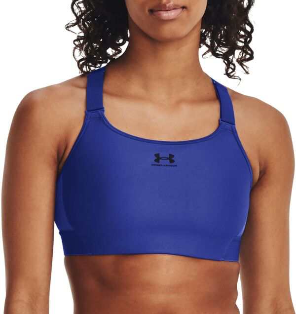 アンダーアーマー レディース ブラジャー アンダーウェア Under Armour Women's HeatGear Armour High Sports Bra Royal