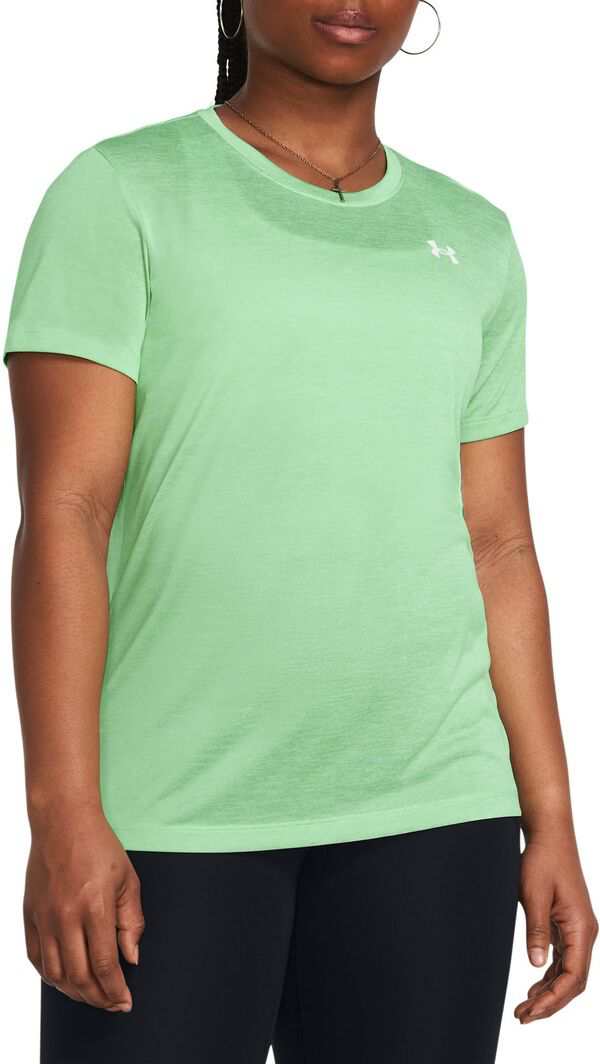 アンダーアーマー レディース シャツ トップス Under Armour Women's Twist Tech Tee Matrix Green