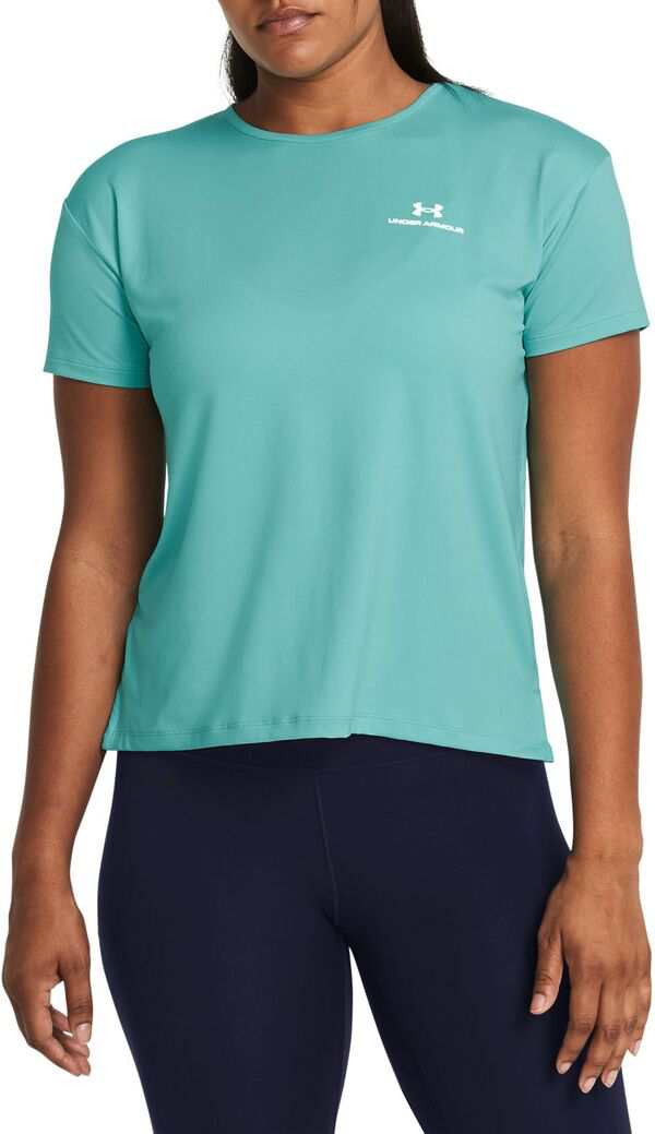 アンダーアーマー レディース Tシャツ トップス Under Armour Women's Vanish Energy 2.0 Short Sleeve T-Shirt Radial Turquoise