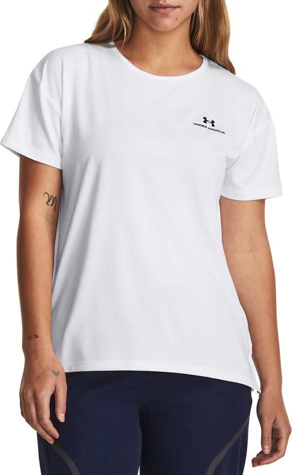 アンダーアーマー レディース Tシャツ トップス Under Armour Women's Vanish Energy 2.0 Short Sleeve T-Shirt White