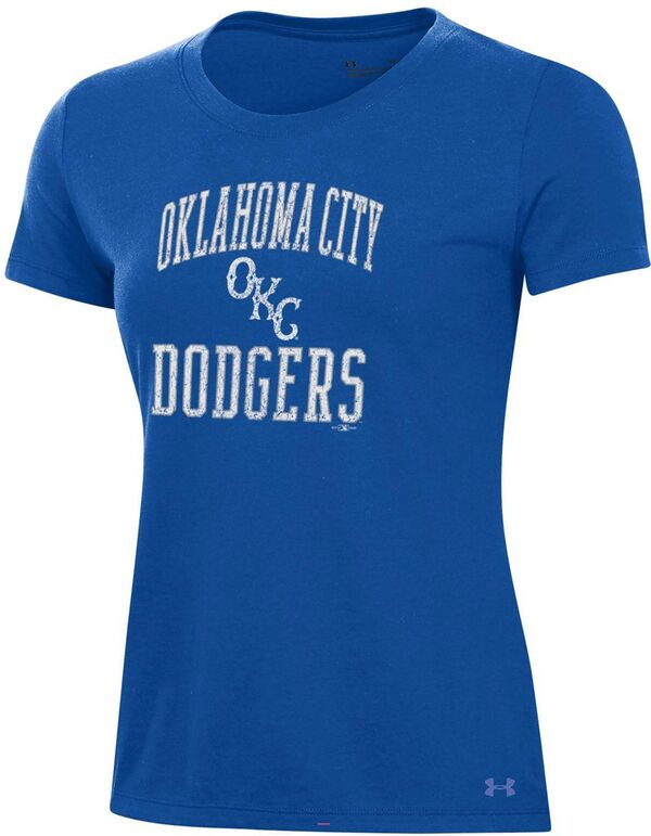 アンダーアーマー レディース Tシャツ トップス Under Armour Women's Oklahoma City Dodgers Royal Performance T-Shirtの通販は