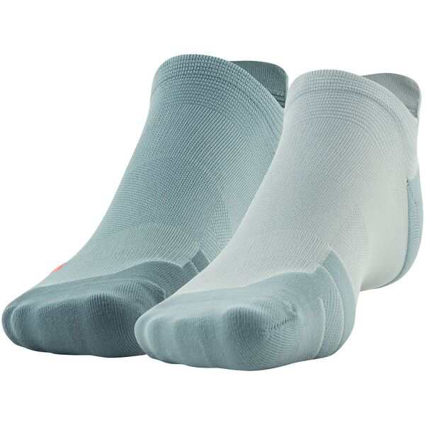 アンダーアーマー メンズ 靴下 アンダーウェア Under Armour IsoChill ArmourDry Golf No Show Tab Socks - 2 Pack Grey/Blue/Silver