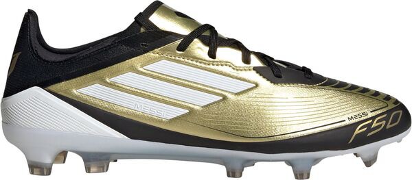 アディダス レディース スニーカー シューズ adidas F50 Pro Messi FG Soccer Cleats Gold/Blackの通販は