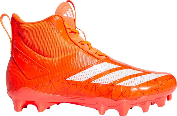 アディダス メンズ スニーカー シューズ adidas Men's adizero Chaos Hidden Gems Mid Lineman Football Cleats Red/White/Redの通販は
