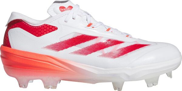 アディダス メンズ スニーカー シューズ adidas Men's adizero Impact Warp Speed TPU Baseball Cleats White/Redの通販は