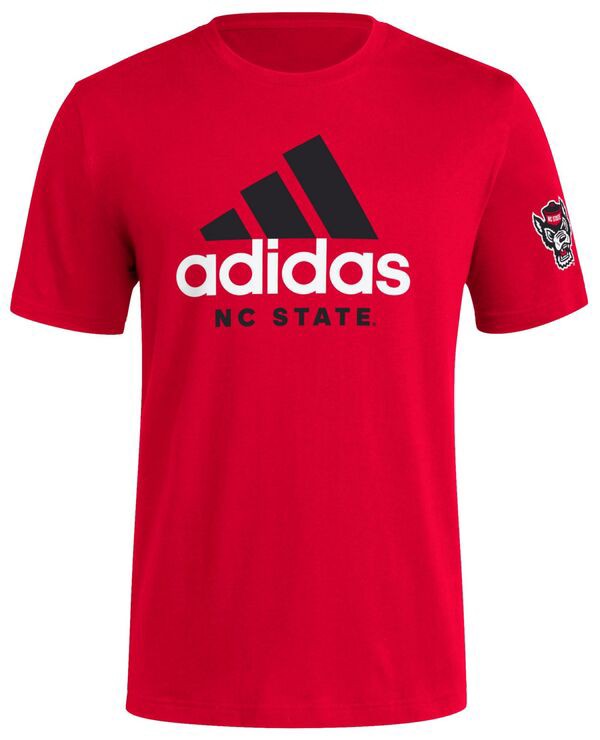 アディダス メンズ Tシャツ トップス adidas Men's NC State Wolfpack Red School DNA T-Shirtの通販は