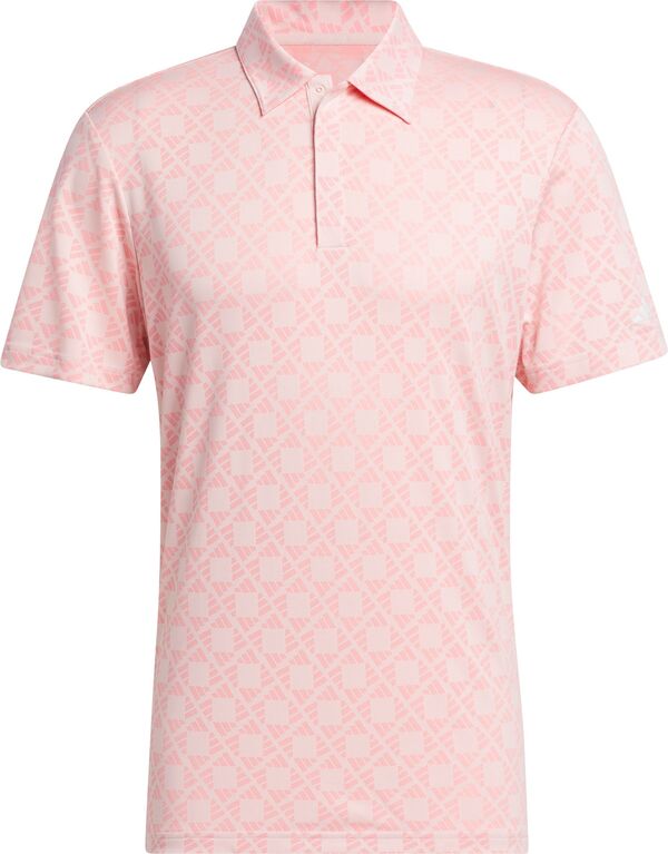 アディダス メンズ ポロシャツ トップス adidas Men's Ultimate365 Tour HEAT.RDY Jacquard Golf Polo Semi Pink Sparkの通販は 15,106円