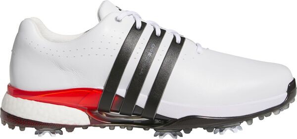 アディダス メンズ スニーカー シューズ Adidas Men's Tour360 24 Golf Shoe White/Black/Red