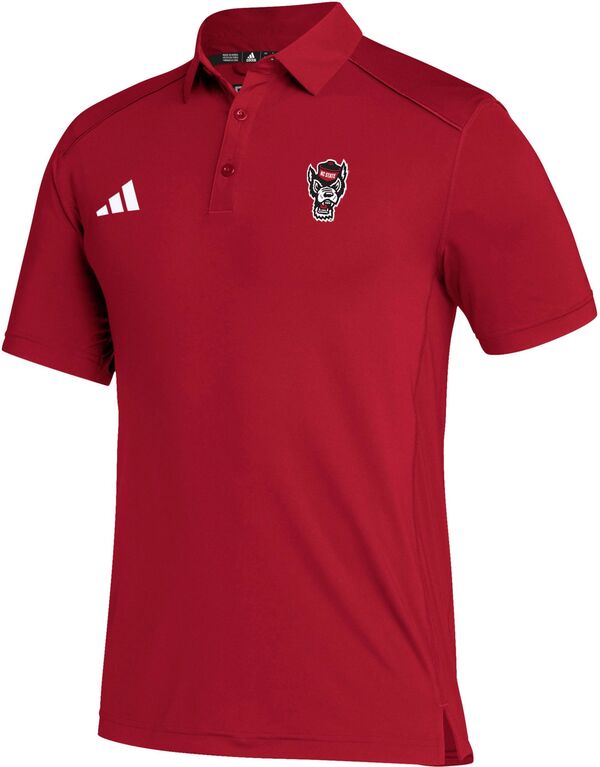 アディダス メンズ ポロシャツ トップス adidas Men's NC State Wolfpack Red Classic Poloの通販は